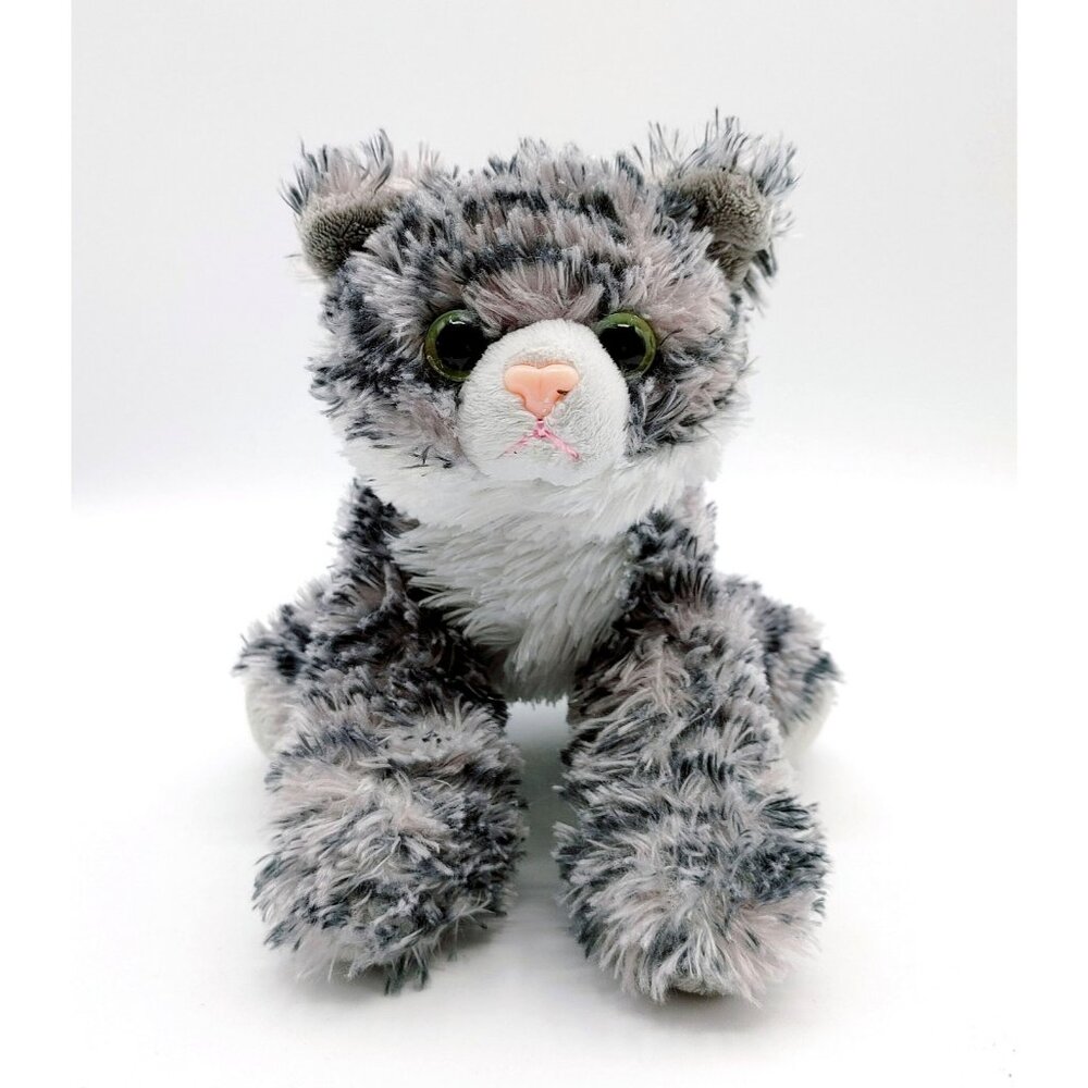 Aurora Gray Stripe Tabby Cat 7 Inch Stuffed Animal Plush Toy